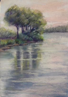Afternoon Reflections 11.75" x 8.25"
$330 framed, $280 unframed
